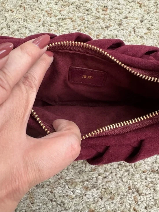 JW PEI Orla Weave Handbag - Claret - Picture 5 of 6